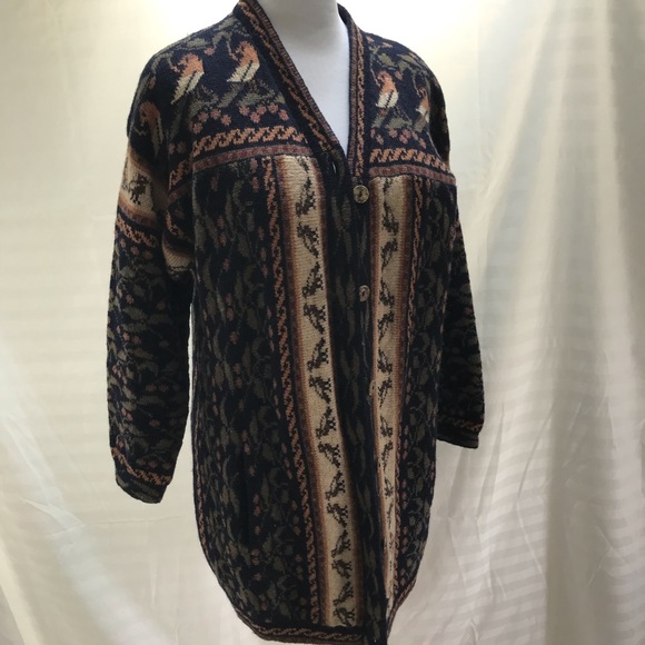 Vintage individually made British sweater coat - Picture 1 of 8